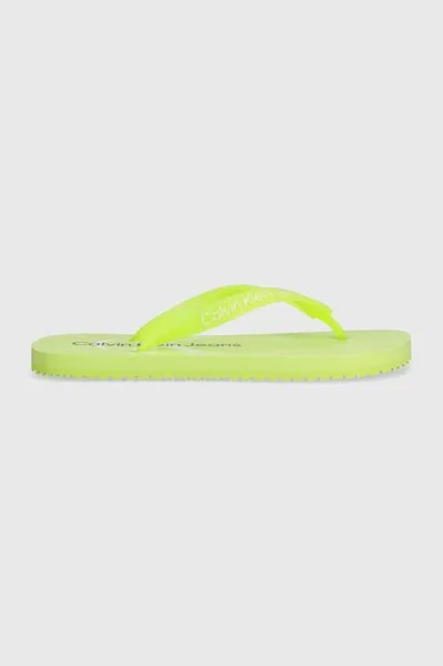 Шлепки Calvin Klein Jeans, зеленый