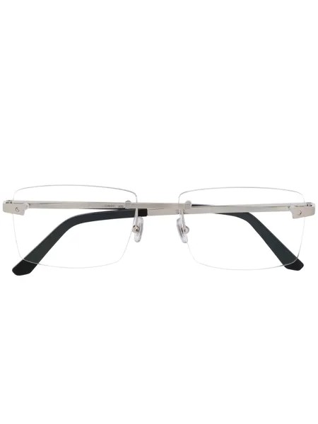 Cartier Eyewear солнцезащитные очки прямоугольной формы без оправы