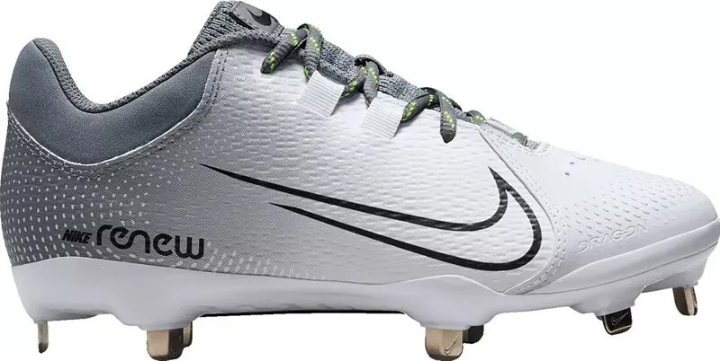 Женские бутсы для софтбола Nike Hyperdiamond 4 Pro Metal Fastpitch, серый/черный