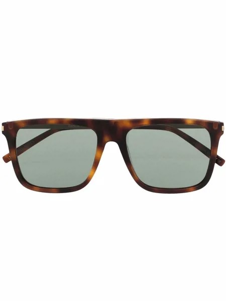 Saint Laurent Eyewear солнцезащитные очки 495 в квадратной оправе