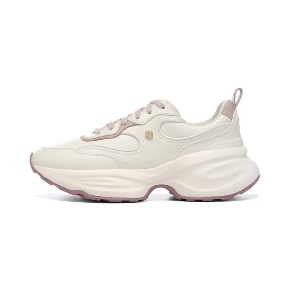 Кроссовки LI-NING 1990 Lifestyle Shoes Women's Low-top Beige/Brown, цвет Off White