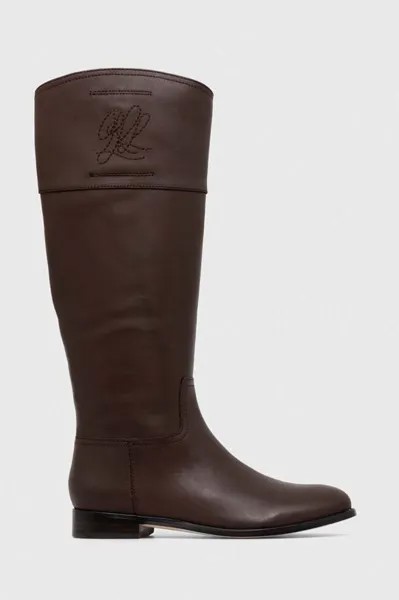 Кожаные ботинки Justine Lauren Ralph Lauren, коричневый