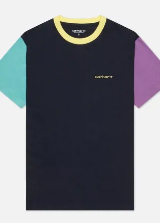 Женская футболка Carhartt WIP W S/S Quad, цвет синий, размер M
