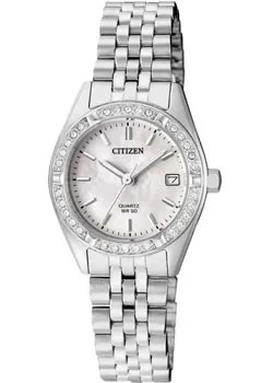 Японские наручные  женские часы Citizen EU6060-55D. Коллекция Elegance