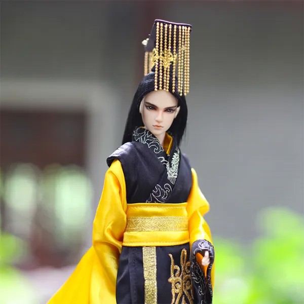30 см китайский костюм ручной работы HanFu Bjd мужские куклы полный набор 12 