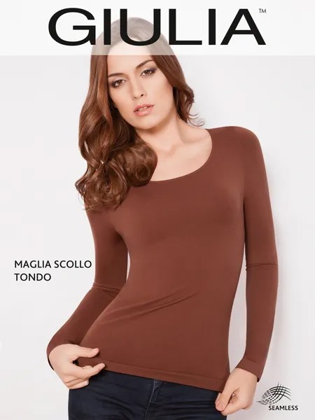 Лонгслив женский Giulia коричневый S/M