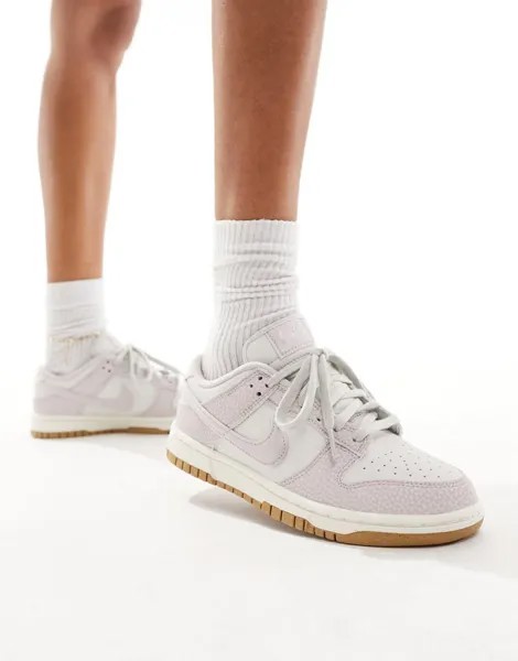 Nike – Dunk Low NN Premium – Бело-фиолетовая спортивная обувь