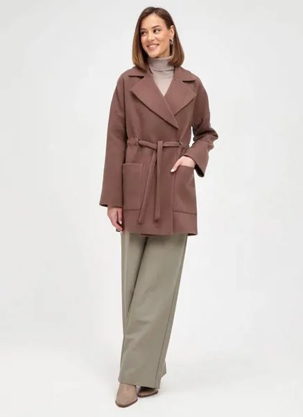 Пальто женское Giulia Rosetti 60197 коричневое 40 RU