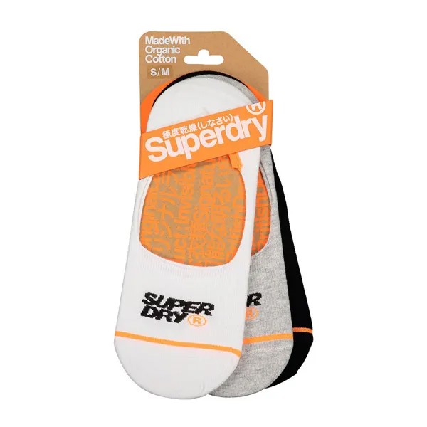 Носки Superdry No Show Trainer 3 шт, серый