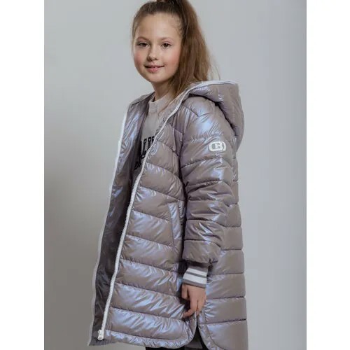 Куртка Orso Bianco Мэй, размер 122, бежевый, серый