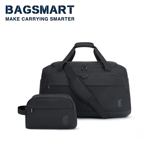 2 шт., мужская большая сумка BAGSMART, большая вместительная сумка через плечо, спортивные сумки для женщин, сумка-портфель с верхней ручкой, рюкзак Whitney для ноутбука