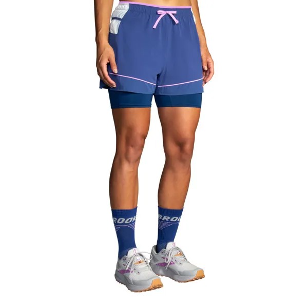 Спортивные шорты Brooks High Point 3 Inch 2-in-1, синий