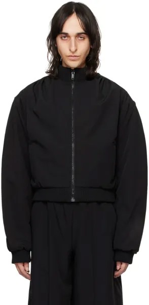 Черная спортивная куртка с присборками Han Kjobenhavn, цвет Black