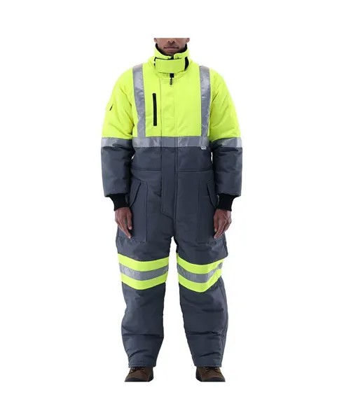 Мужские утепленные комбинезоны HiVis Freezer Edge RefrigiWear, серый