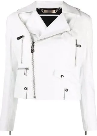 Philipp Plein укороченная байкерская куртка