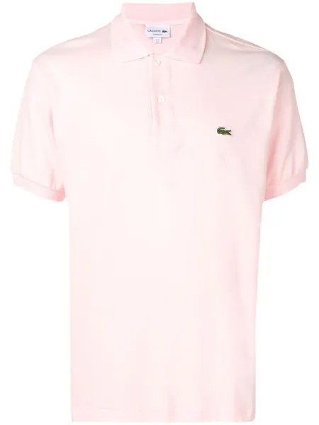 Lacoste рубашка-поло с вышитым логотипом, розовый