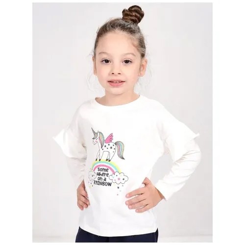 Лонгслив Mini Maxi, хлопок, размер 98, белый