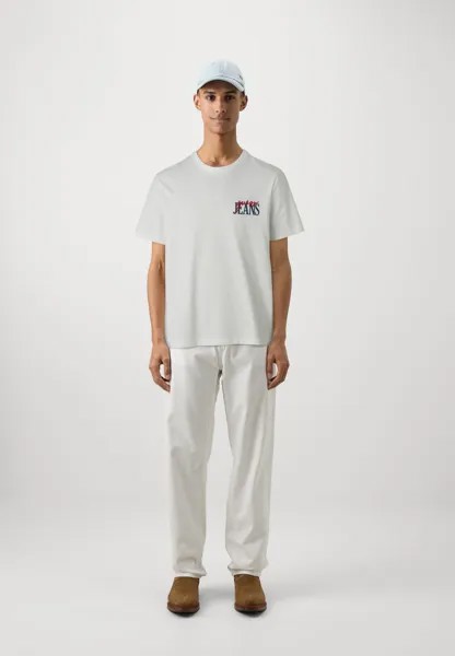 Футболки с принтом REG LOGO Guess Jeans, белый