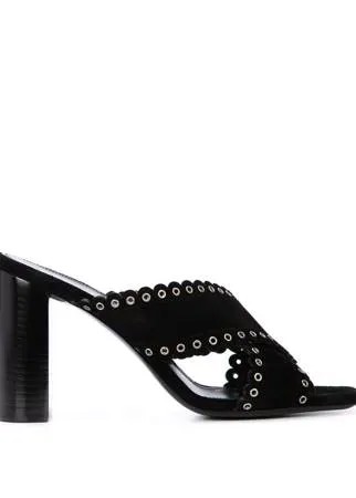 Saint Laurent мюли Loulou с фестонами