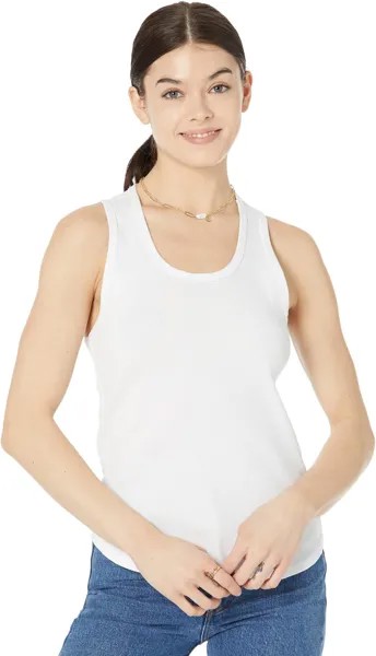 Майка LAmade Burbank Mitered Racer Tank in Tissue Jersey, белый