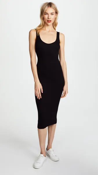 Платье Enza Costa Rib Tank, черный