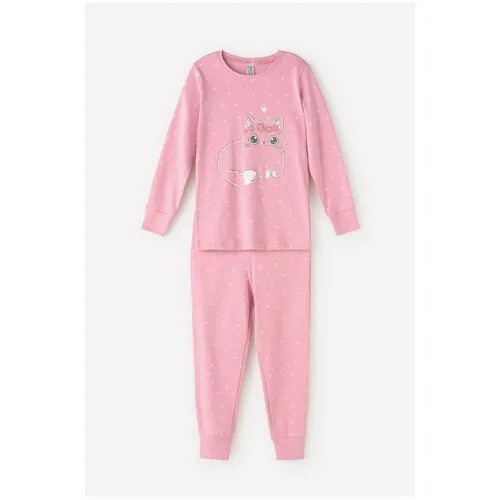 Пижама crockid, размер 134, розовый