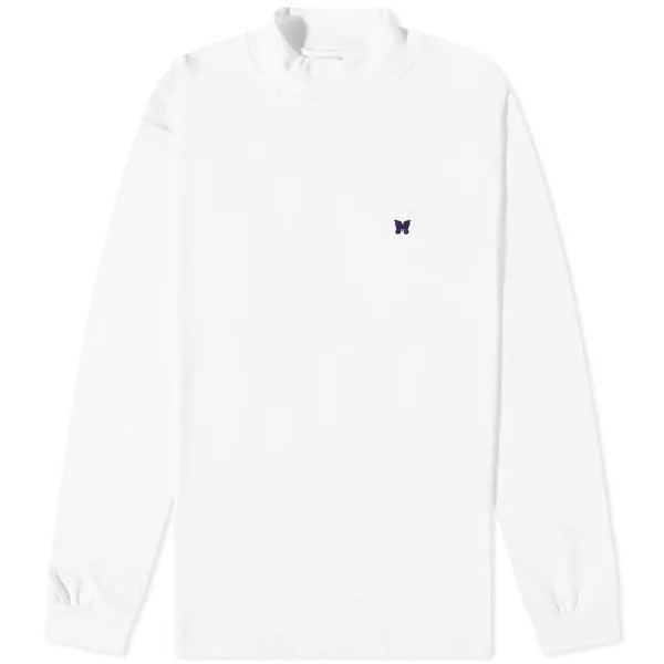 Футболка Needles Long Sleeve Moc Neck Tee