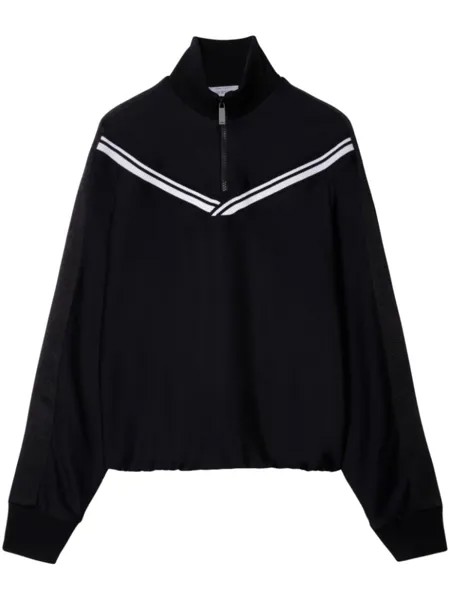 Off-White спортивная куртка с логотипом, черный