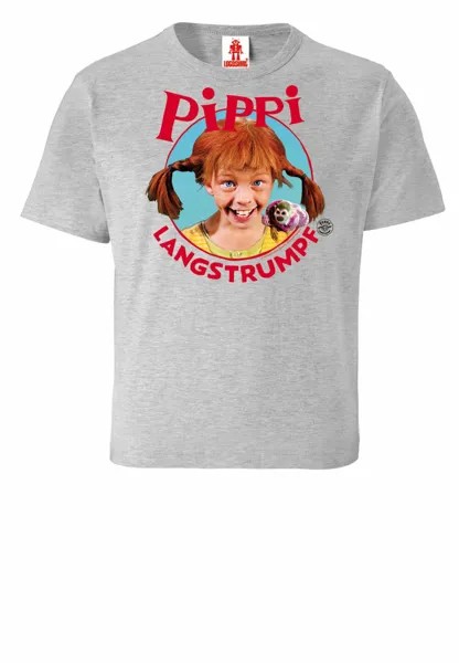 Футболка Logoshirt Langstrumpf, серый