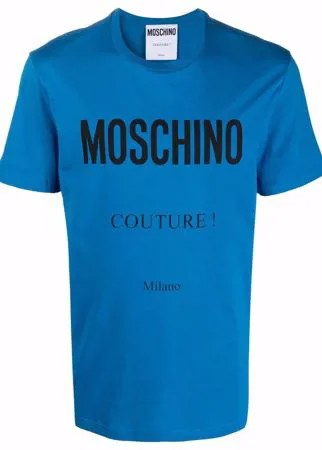 Moschino футболка с логотипом Couture