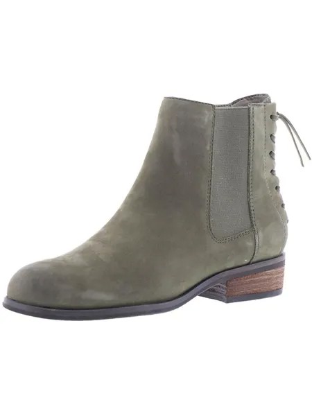 Женские замшевые ботильоны челси Logan Array, цвет Olive Leather