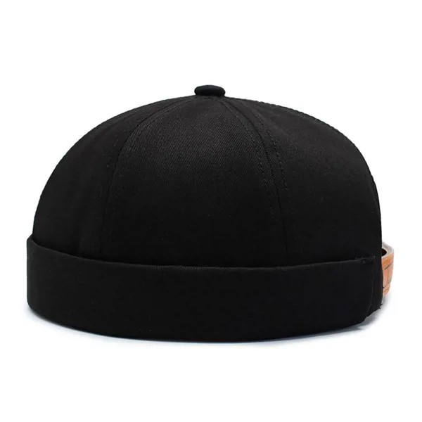 Beanie Мужчины Женщины Ретро Brimless Портативный Регулируемый Тюбетейка Хип-Хоп Шляпа Черепная Шапочка