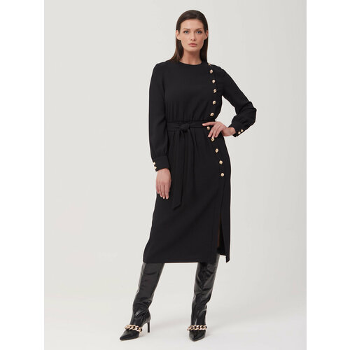 Платье ELEGANZZA, размер 52, black