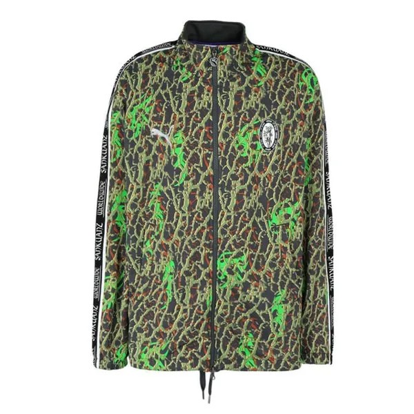 Мужская спортивная куртка на молнии с принтом X Sankuanz камуфляж 578702 75 Puma, зеленый