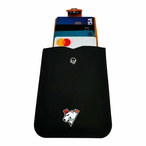 Кошелек Virtus.pro, фактура матовая, черный