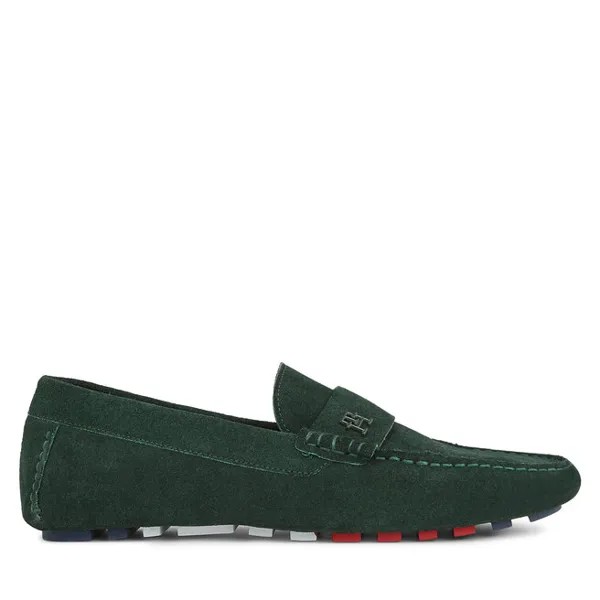 Мокасины Tommy Hilfiger Th Classic Suede Driver FM0FM05000 Hunter MBP, зеленый