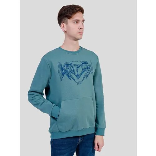 Джемпер спортивный VITACCI SP88037-05 мужской синий 88% хлопок, 12% полиэстер 50-52