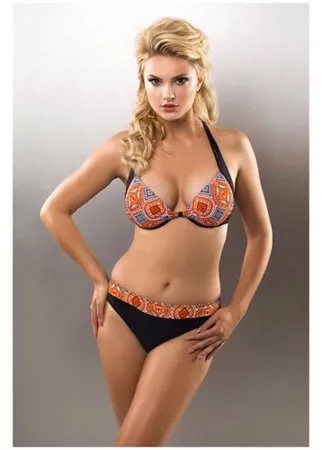Купальник Verano Ver_912 Eliza Black-Colorful, размер 38, цвет: Черный