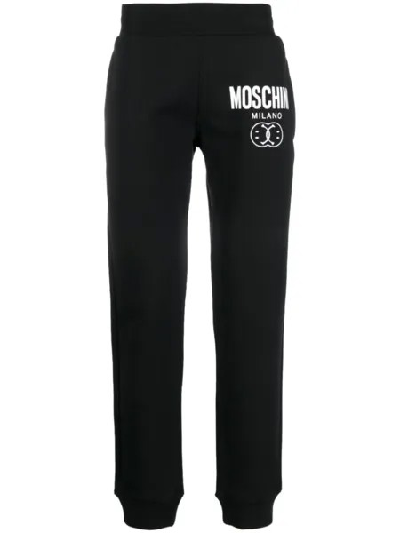 Moschino спортивные брюки с логотипом, черный