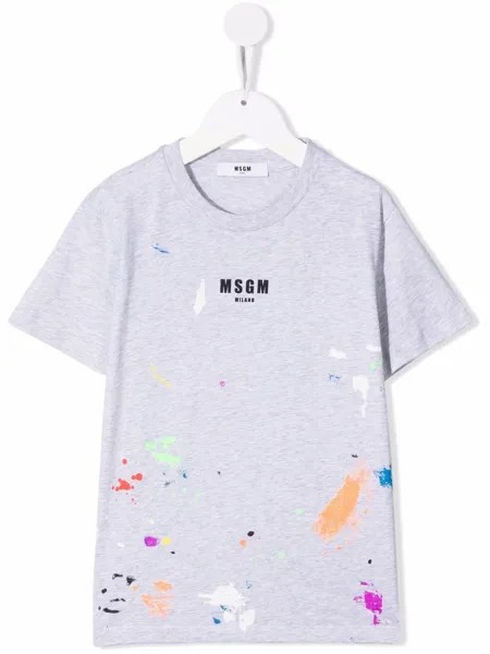 MSGM Kids футболка с логотипом