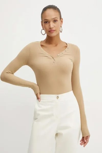Лонгслив KYLA Guess, бежевый