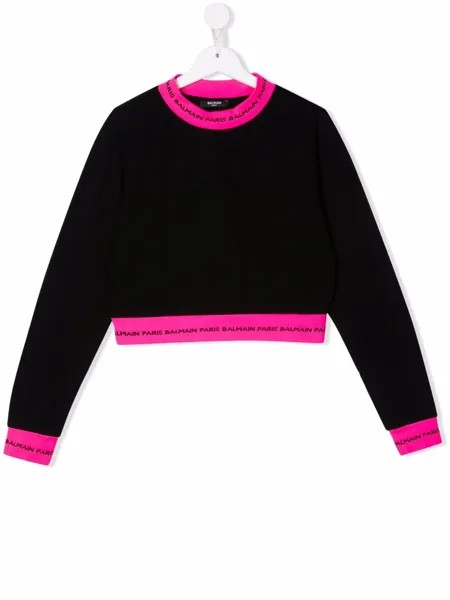 Balmain Kids толстовка с логотипом