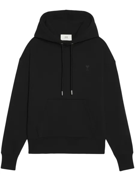 AMI Paris худи с монограммой Ami de Coeur, черный