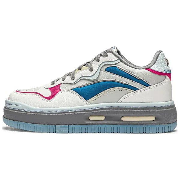 Кроссовки LINING Future C1 Skateboarding Shoes Women's Low-top White/Gray/Pink, белый/серый/розовый