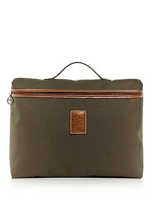 Мужские кроссовки LONGCHAMP Green Boxford Logo Canvas с кожаной отделкой и тиснением на одном ремешке