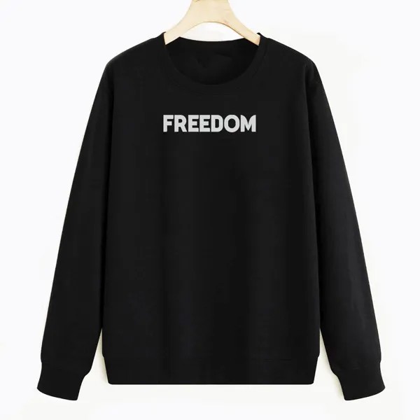 Свитшот черный CoolPodarok Freedom