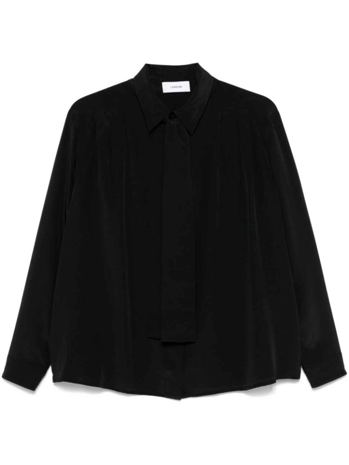 Lardini крепдешиновая рубашка, черный