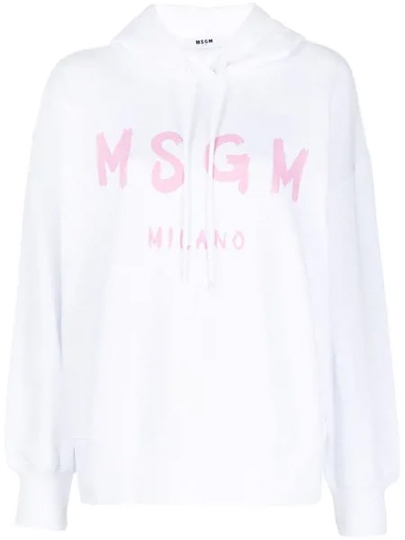 MSGM худи с кулиской и логотипом