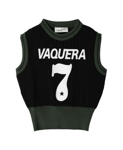 Вязаный жилет Vaquera, черный