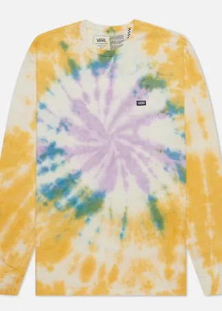 Мужской лонгслив Vans Off The Wall Classic Spiral Tie Dye, цвет Желтый, размер M